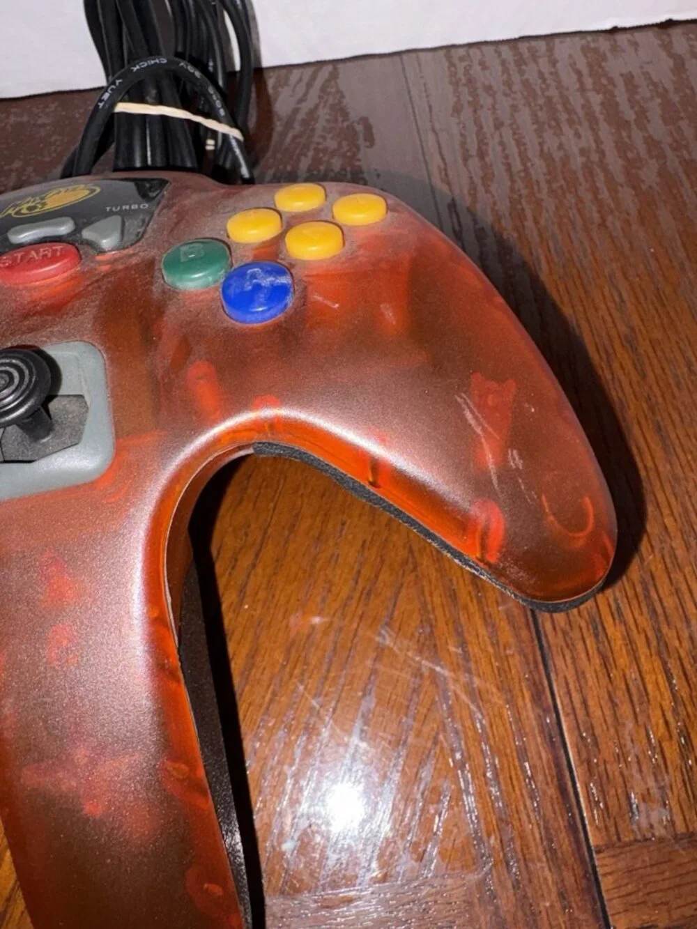N64 Controller MadCatz Translucent Red Gamepad for Nintendo 64 Tested